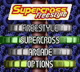 Supercross Freestyle Title Screen
